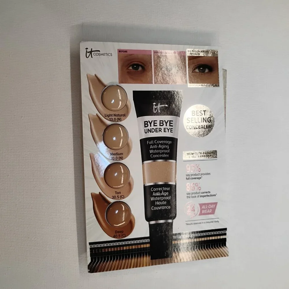 3pc it Cosmetics, Sephora, Bobbi Brown Sample Card Bundle